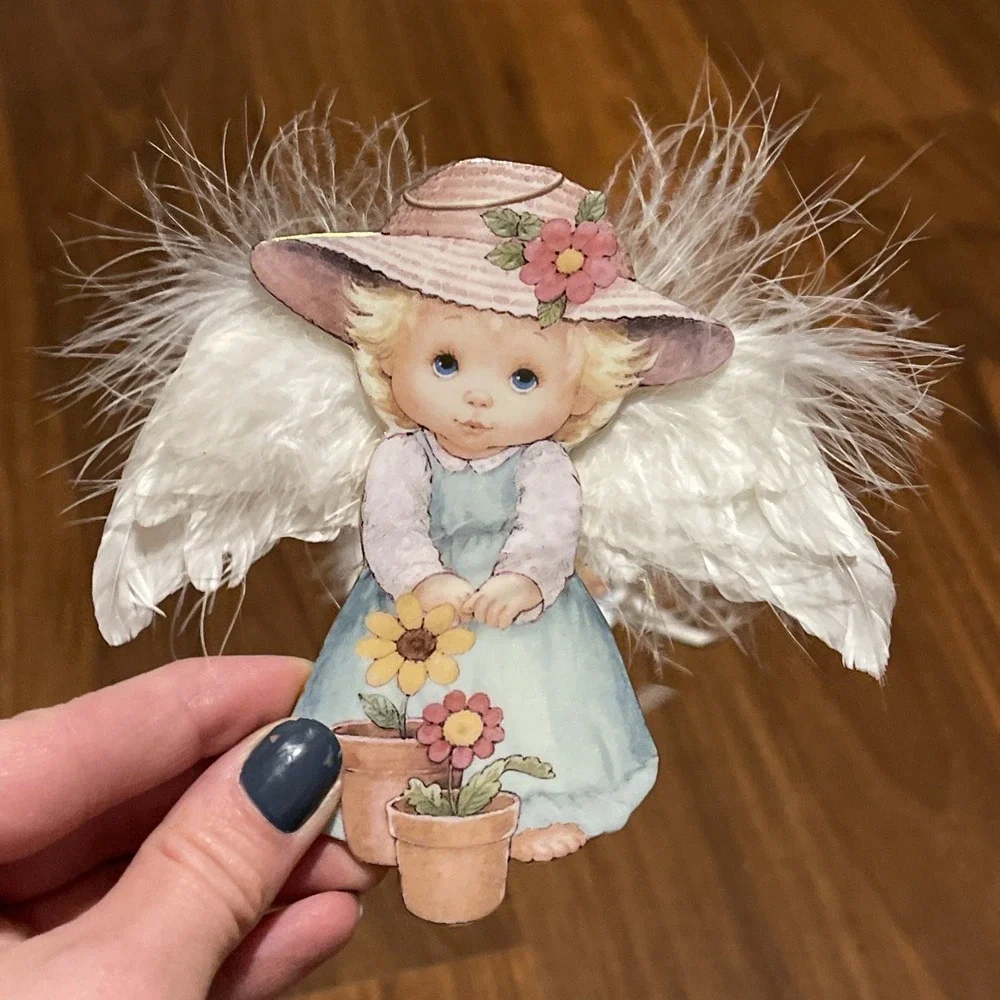 Bradford Exchange:Small Blessings Porcelain Angel Ornament 